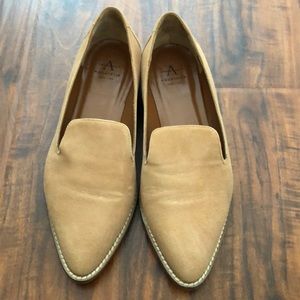 Aquatalia waterproof suede loafers, made in Italy